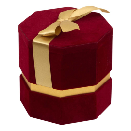 S VELVET КОЛЕДНА ПОДАРЪЧНА КУТИЯ 12 СМ