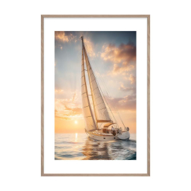 SUNSET SAIL КАРТИНА С РАМКА 60/90 СМ