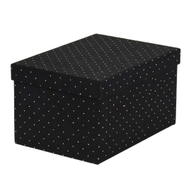 RHINESTONES VELVET КОЛЕДНА ПОДАРЪЧНА КУТИЯ 34.5/24/18.5 СМ