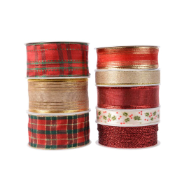 КОЛЕДНА ПАНДЕЛКА ЗА ОПАКОВАНЕ 400/1.5 СМ АСОРТИ