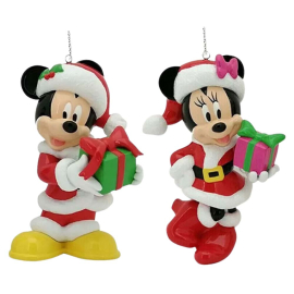 MICKEY & MINNIE КОЛЕДНА ИГРАЧКА ЗА ЕЛХА 6/5/10 СМ АСОРТИ