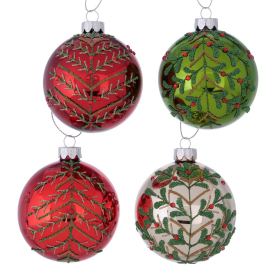 JOYFUL КОЛЕДНА ТОПКА 9/10 СМ АСОРТИ