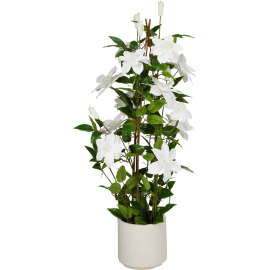 CLEMATIS ИЗКУСТВЕНО РАСТЕНИЕ КЛЕМАТИС В КАШПА 98 СМ