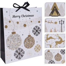 КОЛЕДНА ПОДАРЪЧНА ТОРБИЧКА 18/8/24 CM АСОРТИ