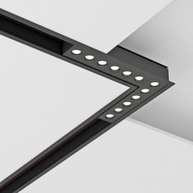 SLIM25 МАГНИТЕН LED ЪГЪЛ  LEMINI LED 12W 3000K ЧЕРЕН