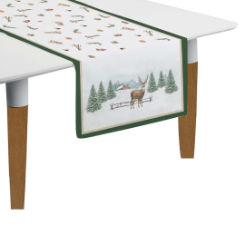 XMAS WHITE FOREST ТИШЛАЙФЕР 140х45СМ