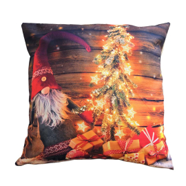 XMAS LIGHTS КОЛЕДНА ДЕКОРАТИВНА ВЪЗГЛАВНИЦА С ЦИП 65/65СМ