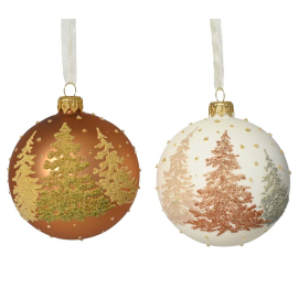 КОЛЕДНА ТОПКА 8 СМ АСОРТИ