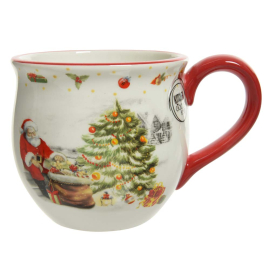 RED RIM КОЛЕДНА ЧАША 13.5/9.5/9 СМ