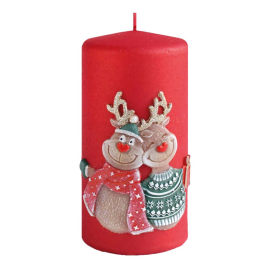 REINDEERS КОЛЕДНА СВЕЩ 7/14СМ