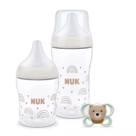 NUK PERFECT MATCH ПОДАРЪЧЕН СЕТ 3 ЧАСТИ ДЪГА