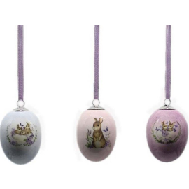 LUCKY RABBIT ДЕКО ЯЙЦЕ АСОРТИ 8 CM