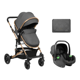 AMAIA DARK GREY 2024 ДЕТСКА КОЛИЧКА 3 В 1 С ТРАНСФ.СЕДАЛКА