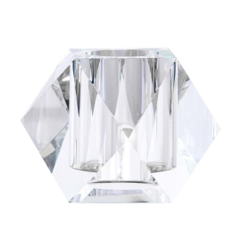 CLEAR & IRIDESCENT СВЕЩНИК 10/10 СМ