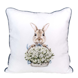 EASTER RABBIT ДЕКО ВЪЗГЛАВНИЦА С ЦИП