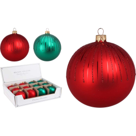 КОЛЕДНА ТОПКА ЗА ЕЛХА D:8 СМ АСОРТИ