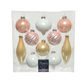 СЕТ 10 БР. КОЛЕДНИ ОРНАМЕНТИ