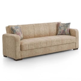 БЕЖОВО КАНАПЕ АДЕЛ С ФУНКЦИЯ СЪН 222/78/80 СМ