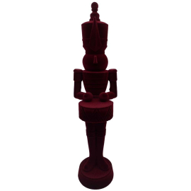 HOLY CHRISTMAS VELVET КОЛЕДНА СТАТУЕТКА ЛЕШНИКОТРОШАЧКА 35 СМ