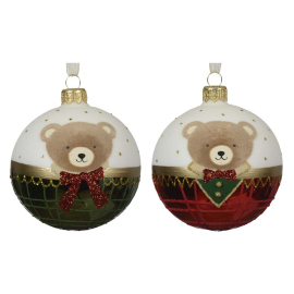 КОЛЕДНА ТОПКА 8 СМ АСОРТИ