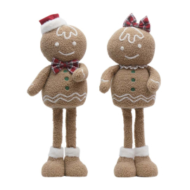 HOLY CHRISTMAS КОЛЕДНА ФИГУРА С ТЕЛЕСКОПИЧНИ КРАКА 58 СМ АСОРТИ