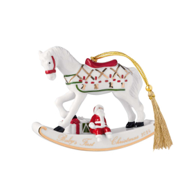 CHRISTMAS CLASSICS ROCKING HORSE КОЛЕДНА ВИСУЛКА ЗА ЕЛХА КОНЧЕ 10 СМ