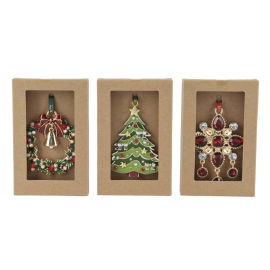 КОЛЕДНА ВИСУЛКА ЗА ЕЛХА 6 СМ АСОРТИ