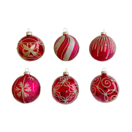 HOLY CHRISTMAS КОЛЕДНА ТОПКА 8 СМ АСОРТИ