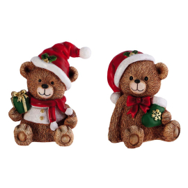 BEAR КОЛЕДНА СТАТУЕТКА МЕЧЕ 20 СМ АСОРТИ