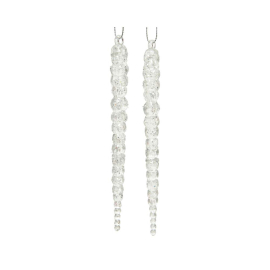 ICICLE СЕТ 2 БР. КОЛЕДНА ВИСУЛКА ЗА ЕЛХА 14.5 СМ