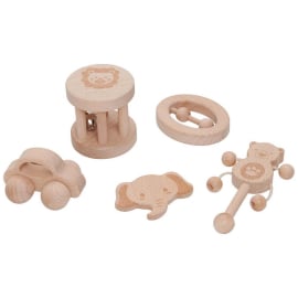 СЕТ ДЪРВЕНИ ИГРАЧКИ 5 ЧАСТИ