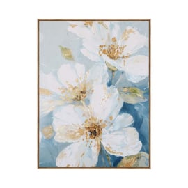 WHITE BLOSSOMS КАРТИНА С РАМКА 60/80 СМ