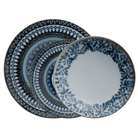 MEDITERRANEUM STONEWARE СЕРВИЗ ЗА ХРАНЕНЕ 12 ЧАСТИ