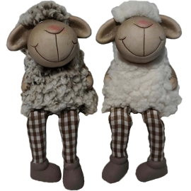 HOME OF NATURE ДЕКО ОВЦА АСОРТИ 9/7.5/10.5 СМ