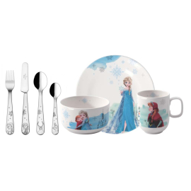 DISNEY FROZEN ДЕТСКИ КОМПЛЕКТ ЗА ХРАНЕНЕ 7 ЧАСТИ