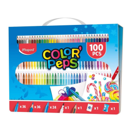 КОМПЛЕКТ ЗА РИСУВАНЕ - MAPED COLOR PEPS 100 ЦВЯТА