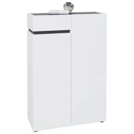 БЯЛ ШКАФ ЗА ОБУВКИ ЙЕС 80/34/118,5 СМ