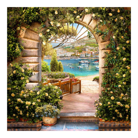PORTOFINO СТЪКЛЕНА КАРТИНА 30/30 СМ