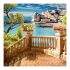CINQUE TERRE СТЪКЛЕНА КАРТИНА 30/30 СМ - 