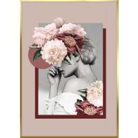 ARTBOX B&W GIRL КАРТИНА 50/70 СМ - Картини с цветя