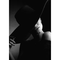 LADY IN BLACK КАРТИНА 100/70 СМ - Картини канава