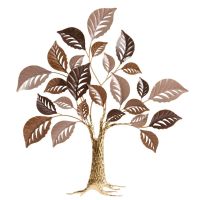 TREE МЕТАЛНА ДЕКОРАЦИЯ ЗА СТЕНА ДЪРВО 78.1/5.7/87.6 СМ - Декорации за стена