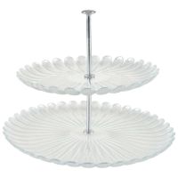 FLOWER POWER SILVER ПЛАТО НА НИВА 28х21 CM - Хранене и сервиране