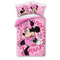 MINNIE LOVE ДЕТСКИ СПАЛЕН КОМПЛЕКТ ДВУЛИЦЕВ ПАМУК 2 ЧАСТИ - Двулицеви спални комплекти