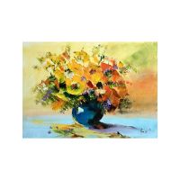 VASE WITH YELLOW FLOWERS КАРТИНА 50/70СМ - Актуални пролетни тенденции