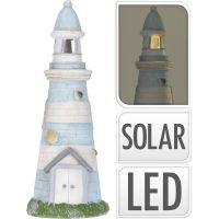 LIGHTHOUSE СТАТУЕТКА СОЛАРЕН МОРСКИ ФАР 22/22/58 СМ - Летни акценти