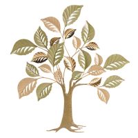 TREE МЕТАЛНА ДЕКОРАЦИЯ ЗА СТЕНА ДЪРВО 78.1/5.7/87.6 СМ - Декорации за стена