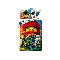 LEGO ДЕТСКИ СПАЛЕН КОМПЛЕКТ ДВУЛИЦЕВ ПАМУК 2 ЧАСТИ - Двулицеви спални комплекти