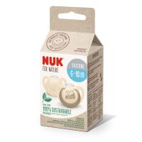 NUK FOR NATURE БИБЕРОН ЗАЛЪГАЛКИ СИЛ. 6-18 2БР. КРЕМ - 