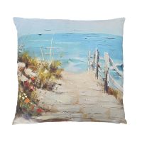 SUNNY BEACH ДЕКОРАТИВНА ВЪЗГЛАВНИЦА С ЦИП 65/65СМ - 